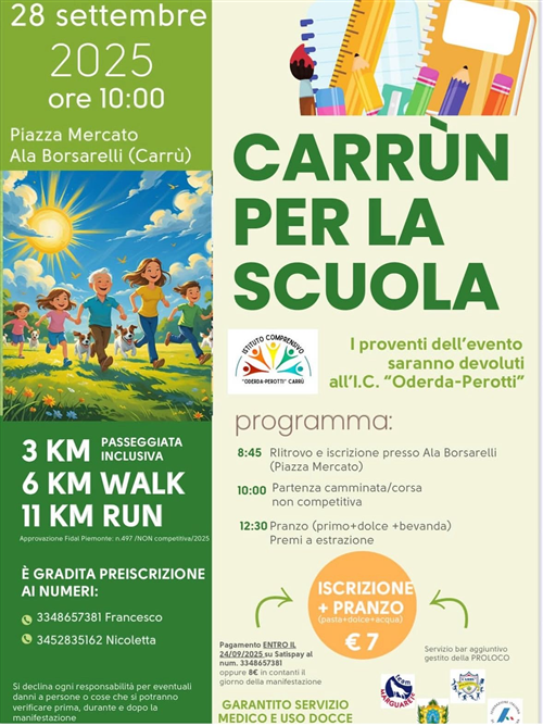 Carrùn per la scuola
